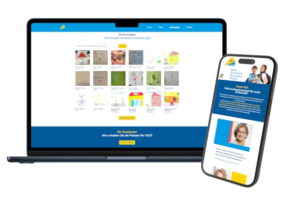 Aktion Schutzengel Website